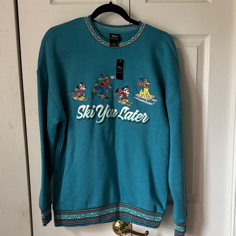 Disney Blue Crewneck Sweater for Men